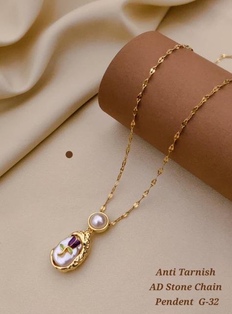 Anti tranish ad Stone chain pendent G 32 Wholesale fashion jewellery in Pune